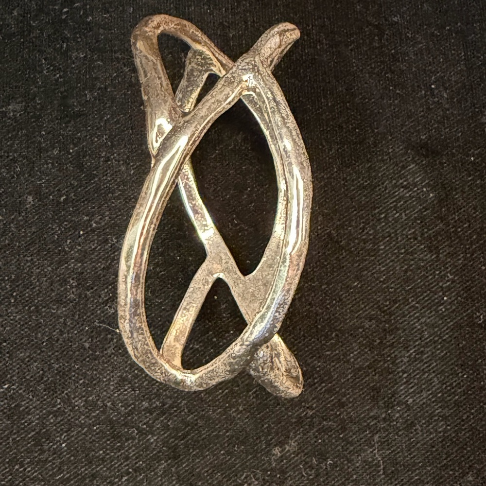 Source Unknown Silver Abstract Bracelet